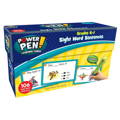 Sight Word Learning Cards (Power Pen)