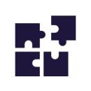 Puzzle pieces fitting together